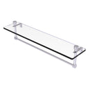 Foxtrot Collection Glass Vanity Shelf  with Integrated Towel Bar