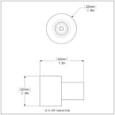 5/8 Inch Cabinet Knob