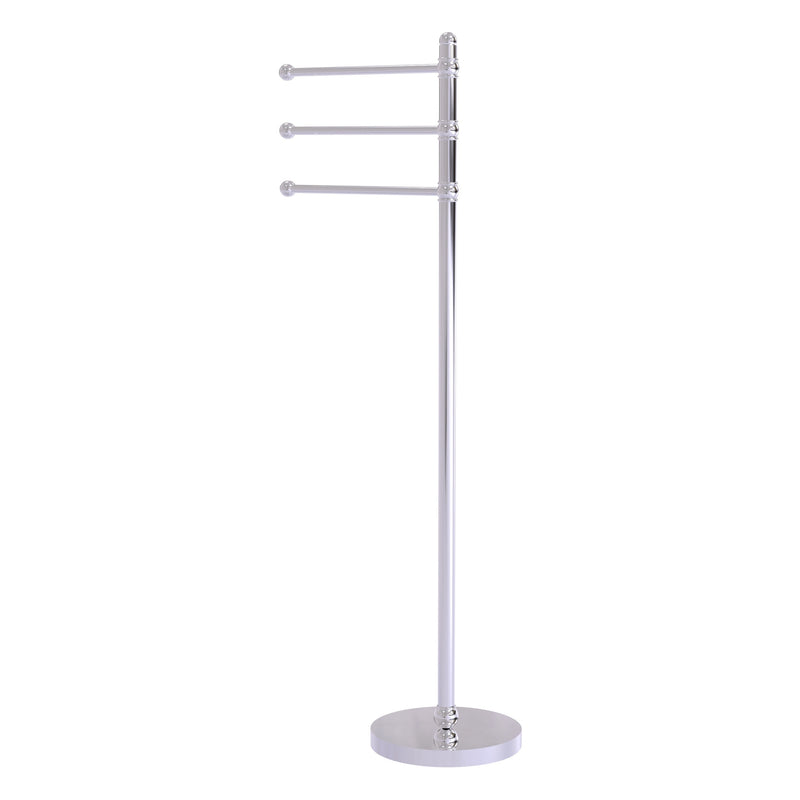 49 Inch Towel Stand with 3 Pivoting Arms