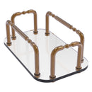 Plateau en verre  serviettes pour les invit茅s pour meuble-lavabo