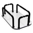 Plateau en verre  serviettes pour les invit茅s pour meuble-lavabo