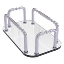 Plateau en verre  serviettes pour les invit茅s pour meuble-lavabo