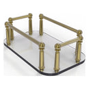 Plateau en verre  serviettes pour les invit茅s pour meuble-lavabo