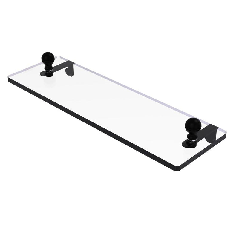 Mambo Collection Glass Vanity Shelf with Beveled Edges