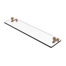 Mambo Collection Glass Vanity Shelf with Beveled Edges