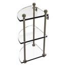 3 Tier Corner Glass Shelf