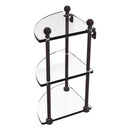3 Tier Corner Glass Shelf