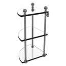 3 Tier Corner Glass Shelf
