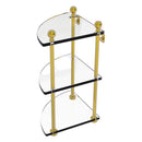 3 Tier Corner Glass Shelf