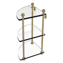 3 Tier Corner Glass Shelf