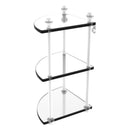 3 Tier Corner Glass Shelf