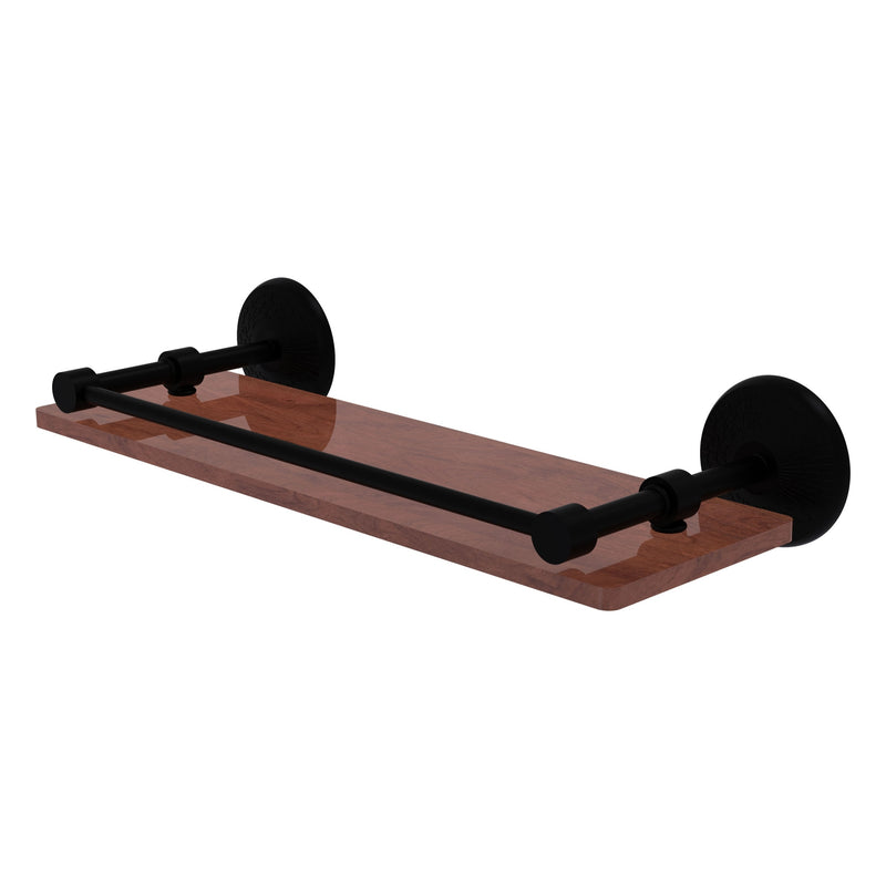 Monte Carlo Collection Solid IPE Ironwood Shelf with Gallery Rail