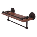 Monte Carlo Collection IPE Ironwood Shelf with Gallery Rail and Towel Bar