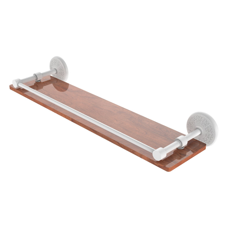 Monte Carlo Collection Solid IPE Ironwood Shelf with Gallery Rail
