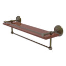 Monte Carlo Collection IPE Ironwood Shelf with Gallery Rail and Towel Bar
