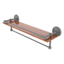Monte Carlo Collection IPE Ironwood Shelf with Gallery Rail and Towel Bar