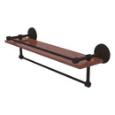 Monte Carlo Collection IPE Ironwood Shelf with Gallery Rail and Towel Bar