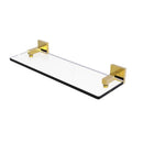 Montero Collection Glass Vanity Shelf with Beveled Edges