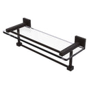 Montero 脡tag猫re en verre avec rail de galerie et barre  serviettes