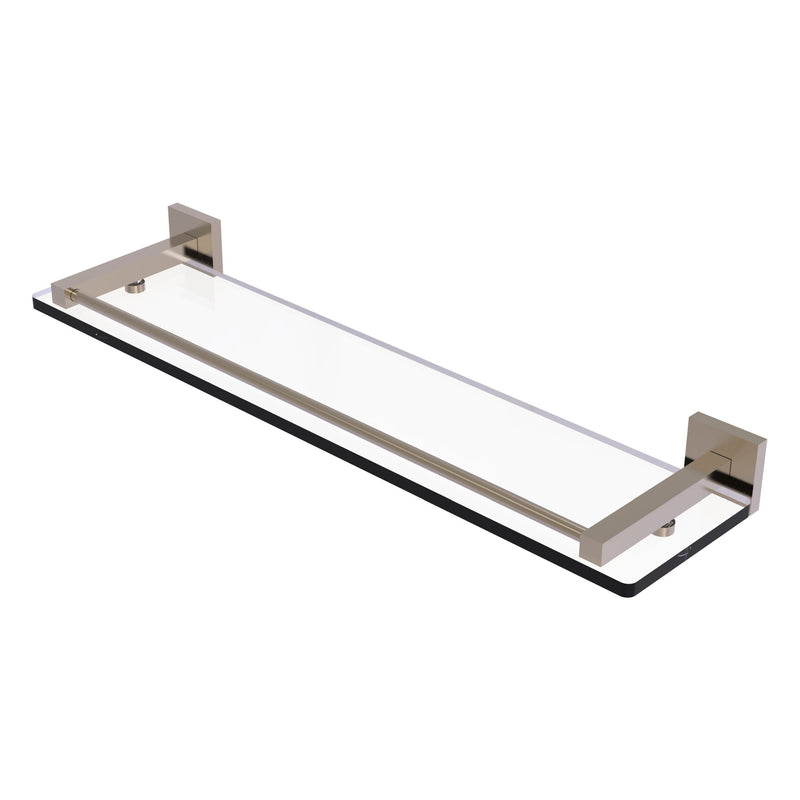 Montero Collection Glass Shelf with Gallery Rail