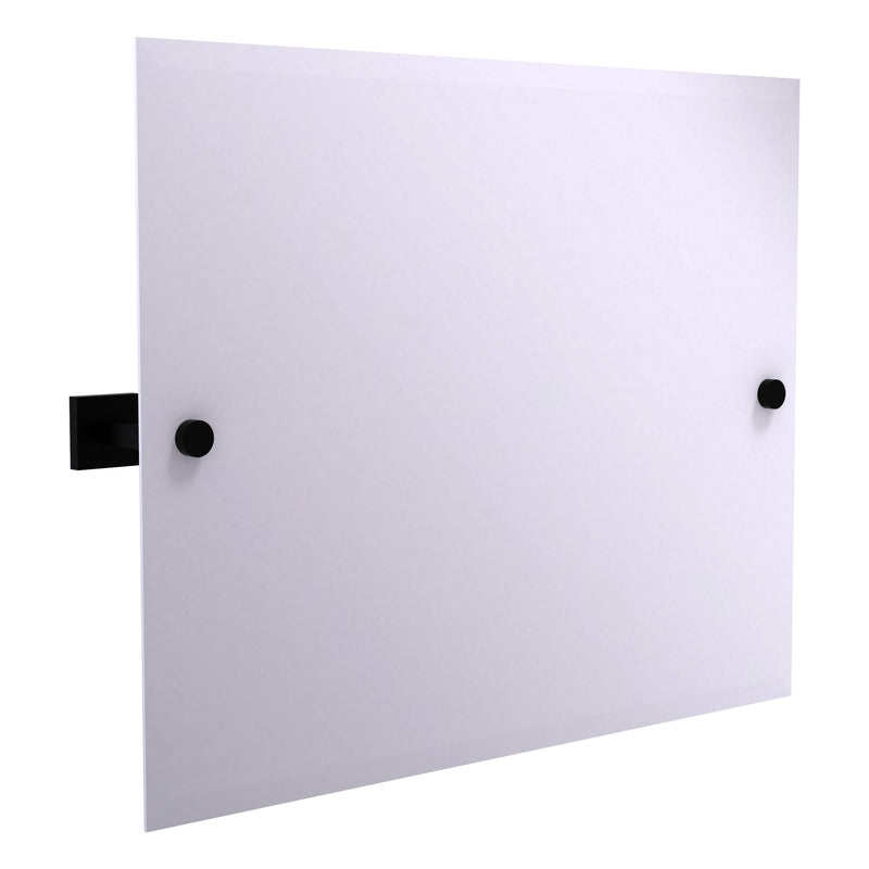 Montero Miroir horizontal inclinable rectangulaire contemporain sans cadre avec bord biseaut