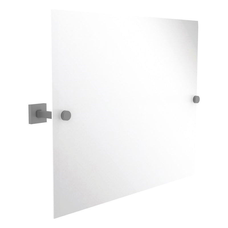 Montero Miroir horizontal inclinable rectangulaire contemporain sans cadre avec bord biseaut