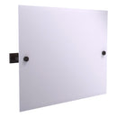 Montero Collection Contemporary Frameless Landscape Rectangular Tilt Mirror with Beveled Edge