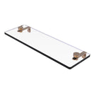 Glass Vanity Shelf with Beveled Edges