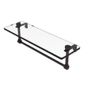 Glass Vanity Shelf with Integrated Towel Bar