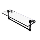 Glass Vanity Shelf with Integrated Towel Bar