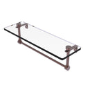 Glass Vanity Shelf with Integrated Towel Bar