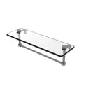 Glass Vanity Shelf with Integrated Towel Bar