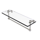 Glass Vanity Shelf with Integrated Towel Bar