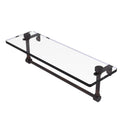 Glass Vanity Shelf with Integrated Towel Bar