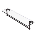 Glass Vanity Shelf with Integrated Towel Bar