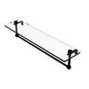 Glass Vanity Shelf with Integrated Towel Bar