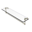 Glass Vanity Shelf with Integrated Towel Bar
