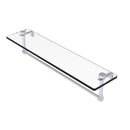 Glass Vanity Shelf with Integrated Towel Bar