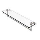 Glass Vanity Shelf with Integrated Towel Bar