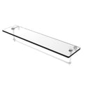 Glass Vanity Shelf with Integrated Towel Bar