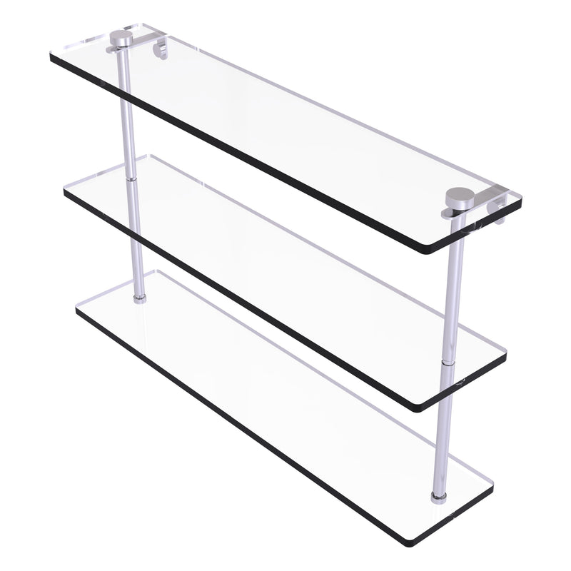 Triple Tiered Glass Shelf