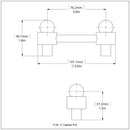 Poign茅e d'armoire de 3 pouces (7