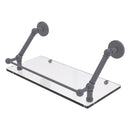 Prestige Skyline Floating Glass Shelf with Gallery Rail