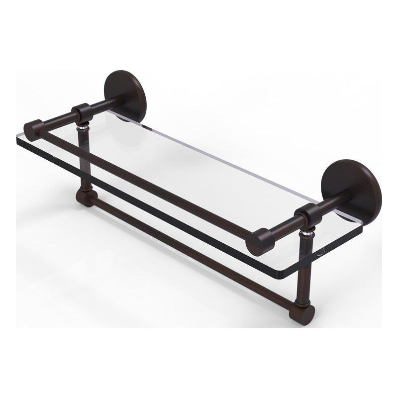 Prestige Skyline Collection Gallery Glass Shelf with Towel Bar