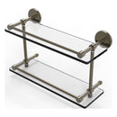 Prestige Skyline Collection Tempered Double Glass Shelf with Gallery Rail
