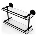 Prestige Skyline Collection Tempered Double Glass Shelf with Gallery Rail