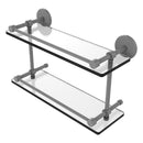 Prestige Skyline Collection Tempered Double Glass Shelf with Gallery Rail