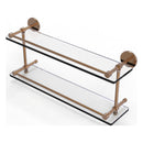 Prestige Skyline Collection Tempered Double Glass Shelf with Gallery Rail