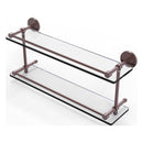 Prestige Skyline Collection Tempered Double Glass Shelf with Gallery Rail