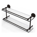 Prestige Skyline Collection Tempered Double Glass Shelf with Gallery Rail